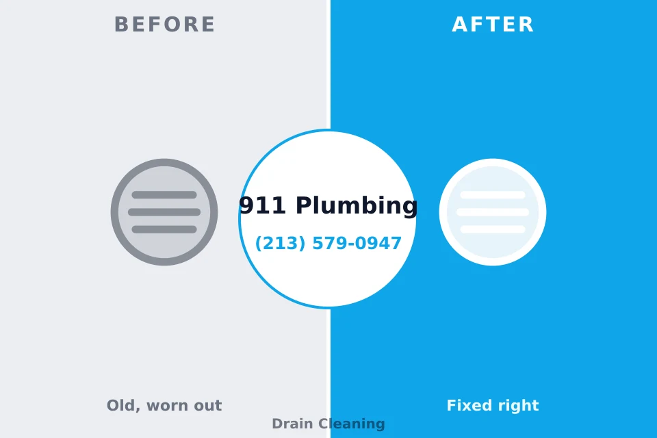 Before and after: plumbing company North Babylon, NY